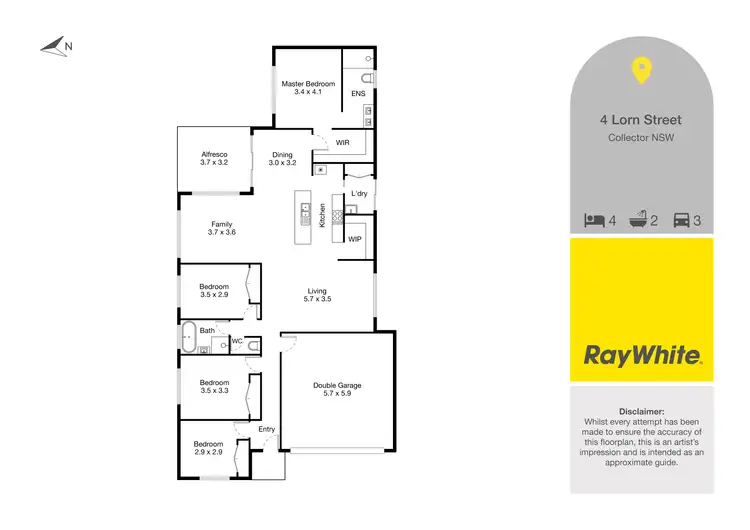 Floorplan of Homely house listing, 4 Lorn Street, Collector NSW 2581
