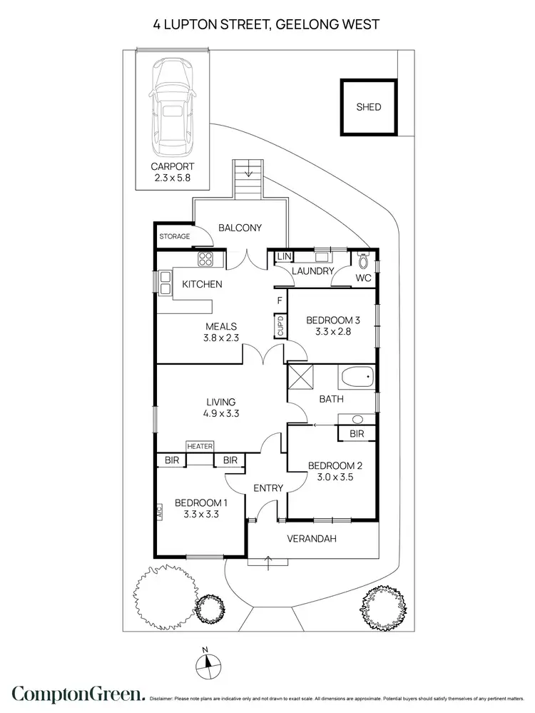 Floorplan of Homely house listing, 4 Lupton Street, Geelong West VIC 3218