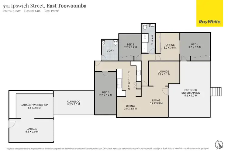 Floorplan of Homely house listing, 57A Ipswich Street, East Toowoomba QLD 4350