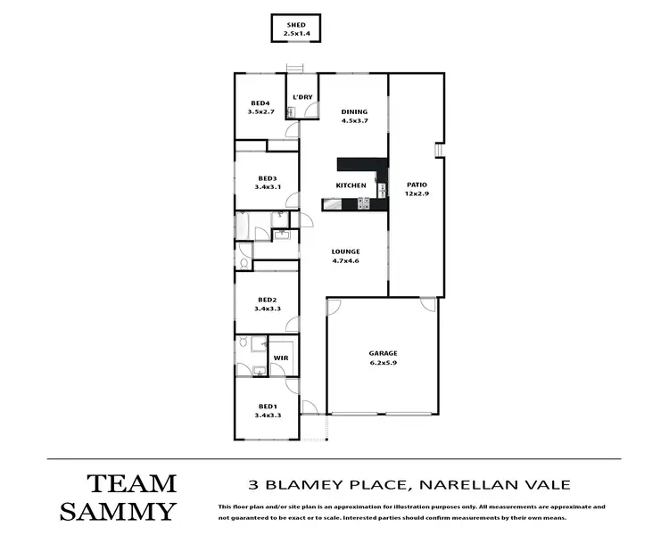 Floorplan of Homely house listing, 3 Blamey Place, Narellan Vale NSW 2567
