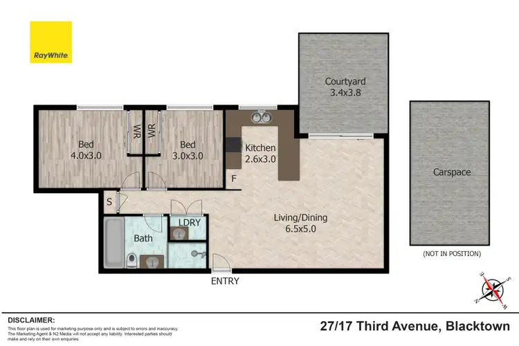 Floorplan of Homely apartment listing, 27/17-19 Third Avenue, Blacktown NSW 2148
