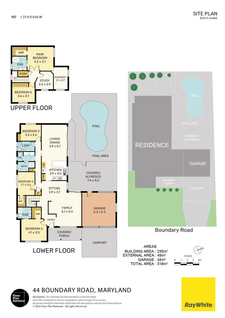 Floorplan of Homely house listing, 44 Boundary Road, Maryland NSW 2287