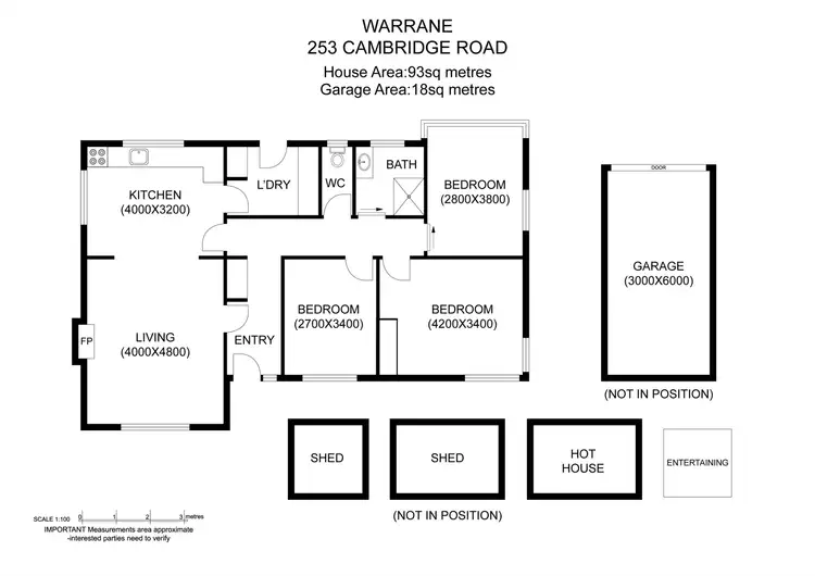 Floorplan of Homely house listing, 253 Cambridge Road, Warrane TAS 7018