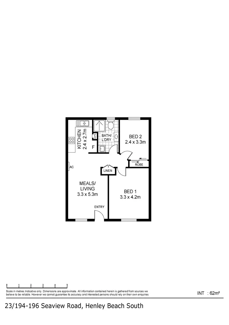 Floorplan of Homely house listing, 23/194 -196 Seaview Road, Henley Beach South SA 5022