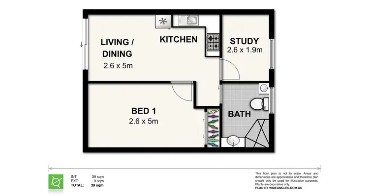 Floorplan of Homely apartment listing, 8/9 Hayward Street, Paddington QLD 4064