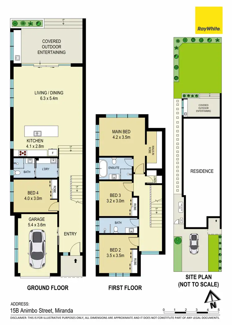Floorplan of Homely semi-detached listing, 15B Animbo Street, Miranda NSW 2228