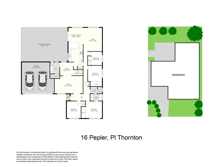 Floorplan of Homely house listing, 16 Pepler Place, Thornton NSW 2322
