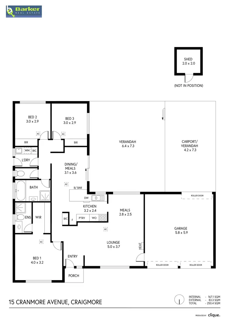 Floorplan of Homely house listing, 15 Cranmore Avenue, Craigmore SA 5114