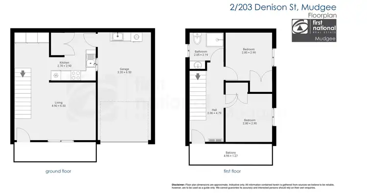 Floorplan of Homely unit listing, 2/203 Denison Street, Mudgee NSW 2850