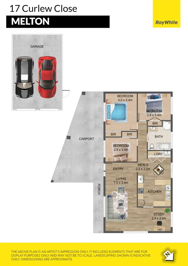 Floorplan of Homely house listing, 17 Curlew Close, Melton VIC 3337