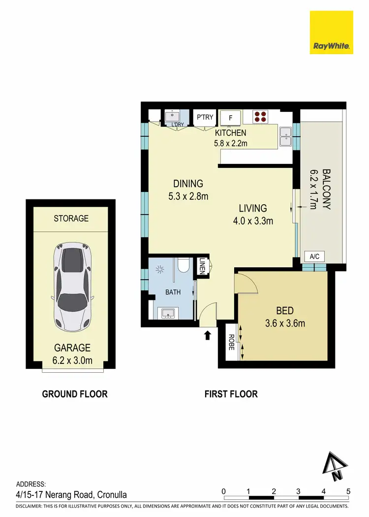 Floorplan of Homely apartment listing, 4/15-17 Nerang Road, Cronulla NSW 2230