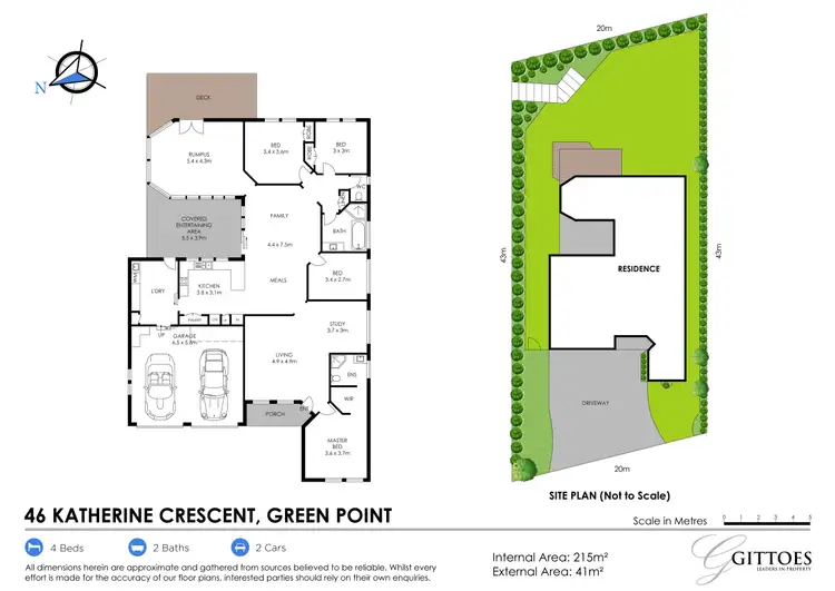 Floorplan of Homely house listing, 46 Katherine Crescent, Green Point NSW 2251