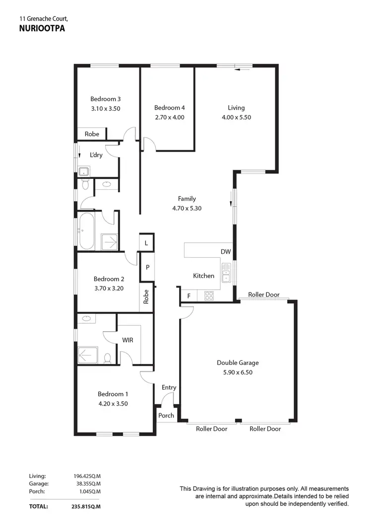 Floorplan of Homely house listing, 11 Grenache Court, Nuriootpa SA 5355