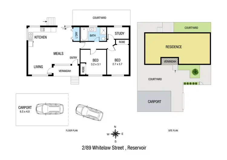 Floorplan of Homely house listing, 2/89 Whitelaw Street, Reservoir VIC 3073