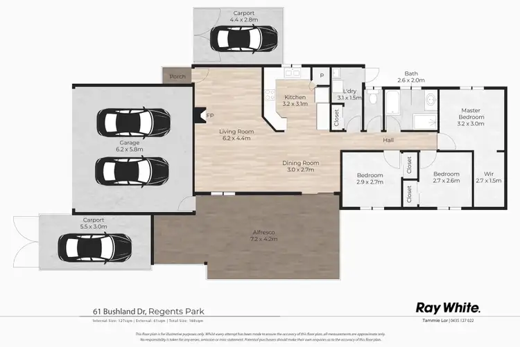 Floorplan of Homely house listing, 61 Bushland Drive, Regents Park QLD 4118