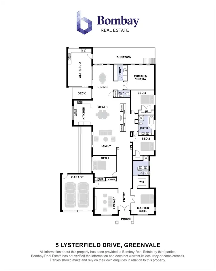 Floorplan of Homely house listing, 5 Lysterfield Drive, Greenvale VIC 3059