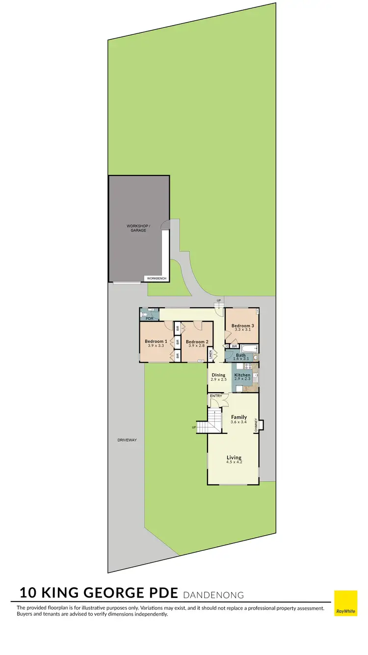 Floorplan of Homely house listing, 10 King George Parade, Dandenong VIC 3175