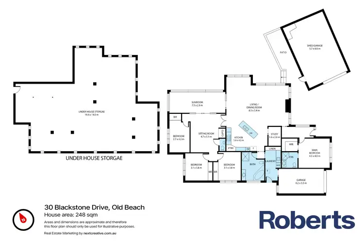 Floorplan of Homely house listing, 30 Blackstone Drive, Old Beach TAS 7017