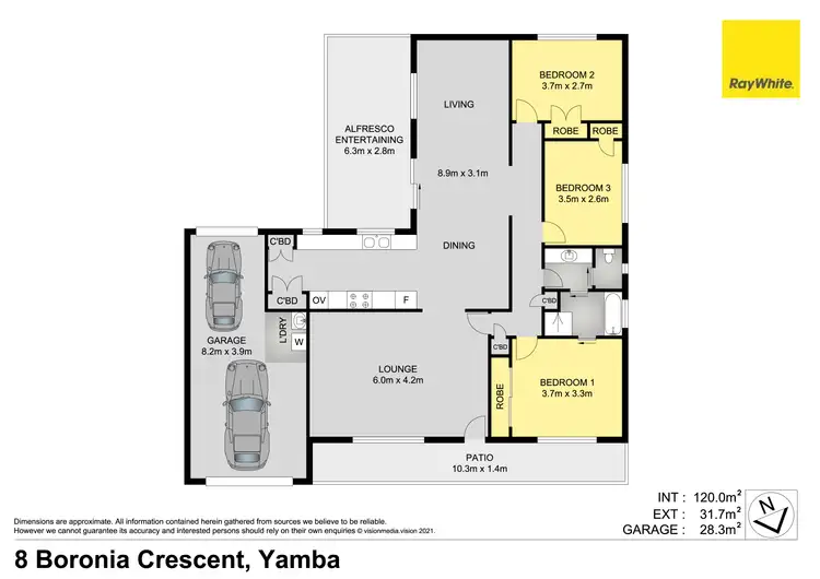 Floorplan of Homely house listing, 8 Boronia Crecent, Yamba NSW 2464