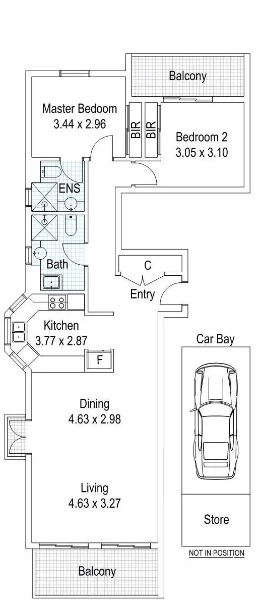 Floorplan of Homely apartment listing, 5E/161 Colin Street, West Perth WA 6005