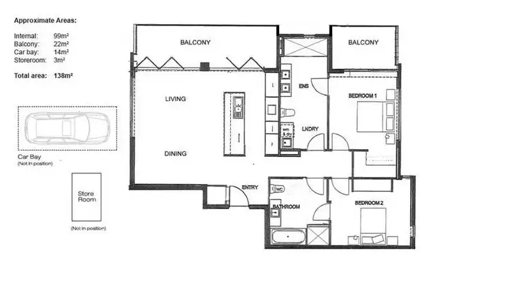 Floorplan of Homely apartment listing, 5/2 Douro Place, West Perth WA 6005