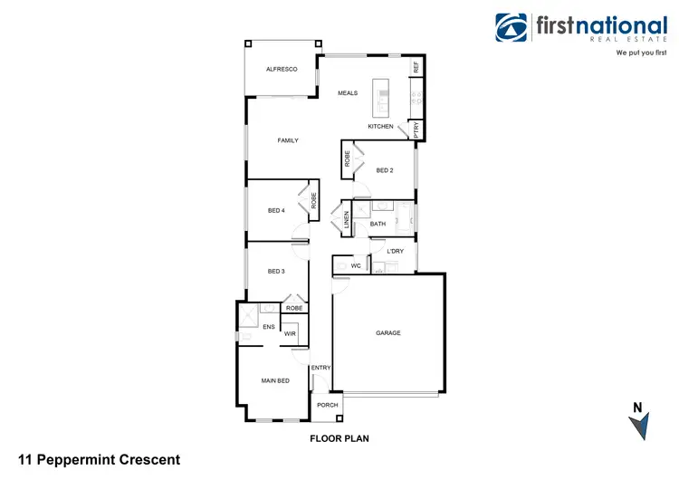 Floorplan of Homely house listing, 11 Peppermint Crescent, Sippy Downs QLD 4556