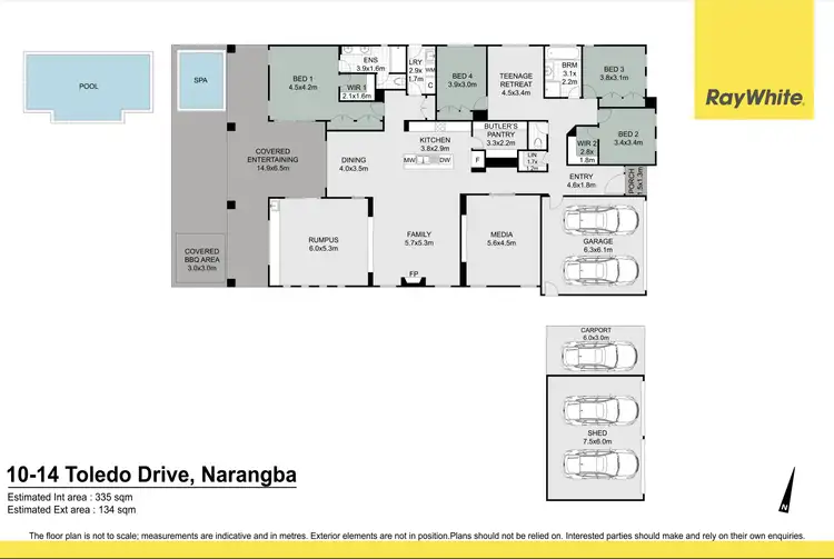 Floorplan of Homely house listing, 10 Toledo Drive, Narangba QLD 4504