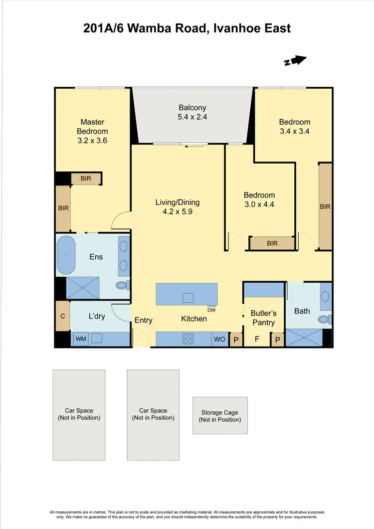 Floorplan of Homely apartment listing, 201a/6 Wamba Road, Ivanhoe East VIC 3079