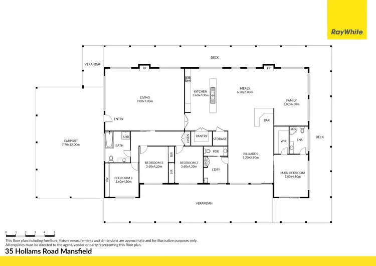 Floorplan of Homely rural property listing, 35 Hollams Road, Mansfield VIC 3722