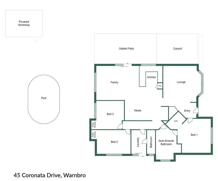 Floorplan of Homely house listing, 45 Coronata Drive, Warnbro WA 6169