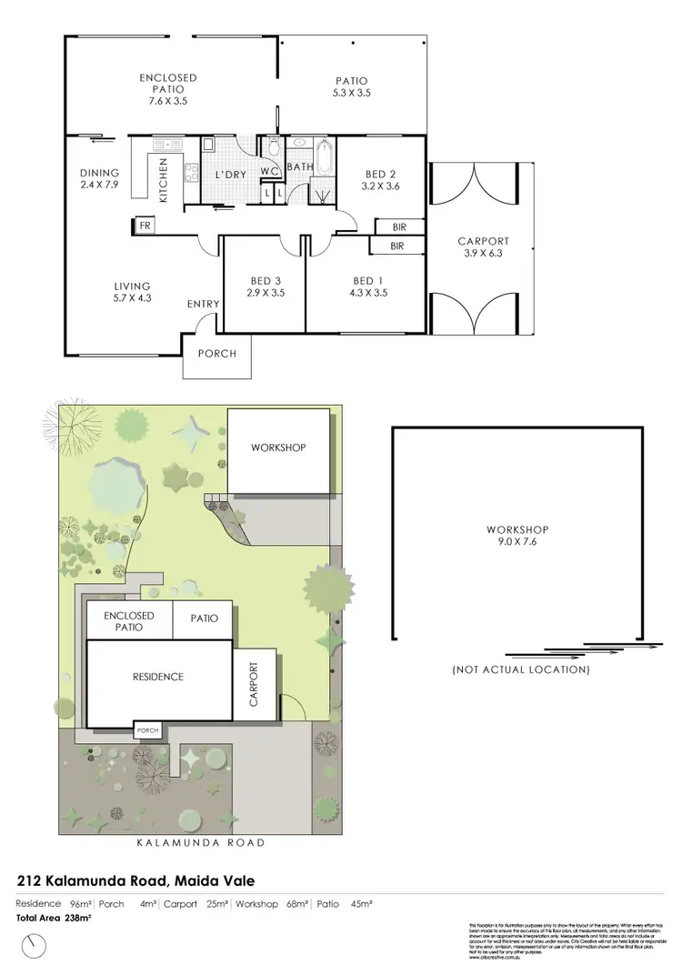 Floorplan of Homely house listing, 212 Kalamunda Road, Maida Vale WA 6057