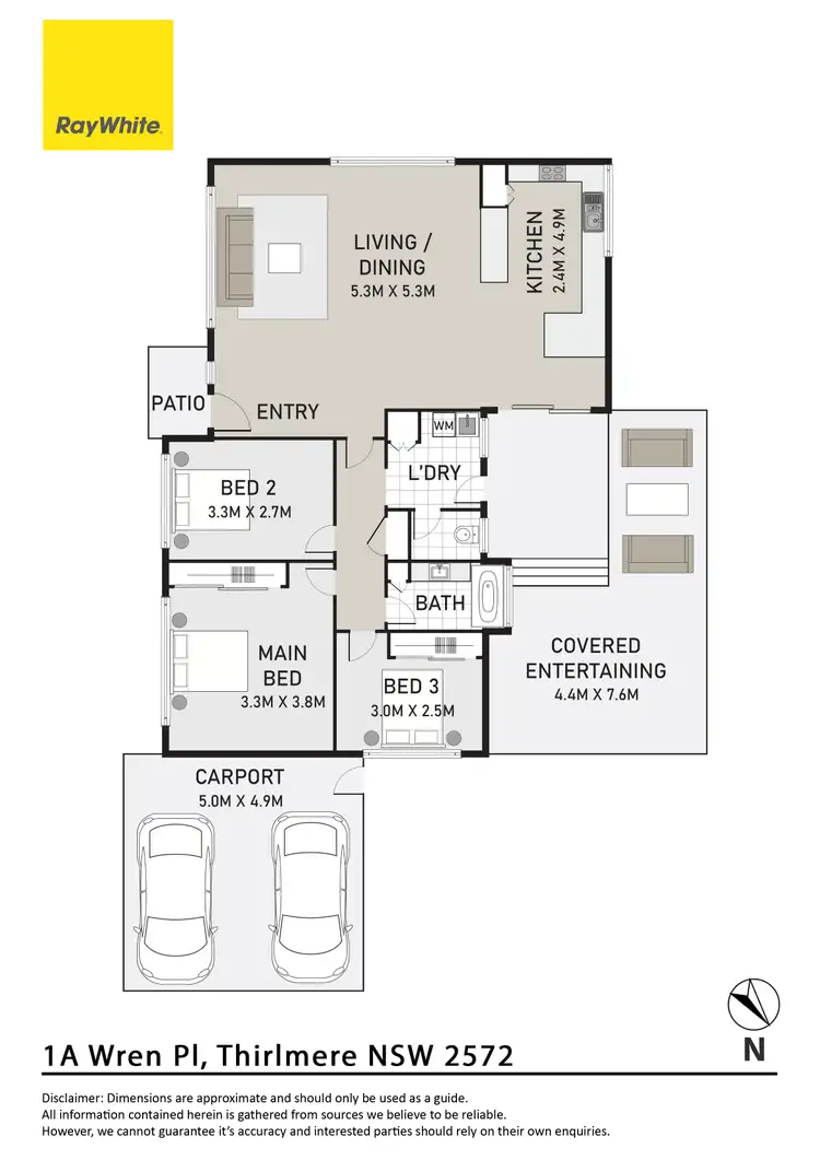 Floorplan of Homely house listing, 1A Wren Place, Thirlmere NSW 2572