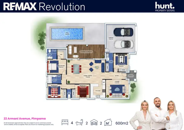 Floorplan of Homely house listing, 22 Armani Avenue, Pimpama QLD 4209