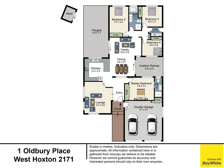 Floorplan of Homely house listing, 1 Oldbury Place, West Hoxton NSW 2171