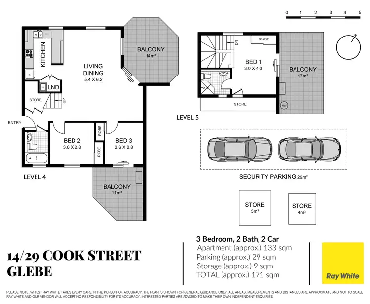 Floorplan of Homely apartment listing, 14/29 Cook Street, Glebe NSW 2037