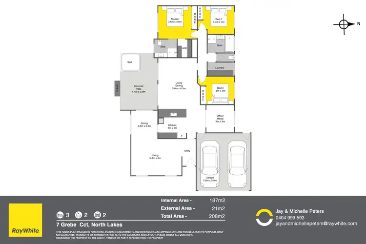 Floorplan of Homely house listing, 7 Grebe Circuit, North Lakes QLD 4509