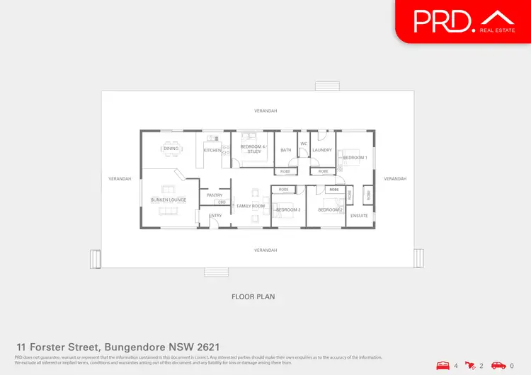 Floorplan of Homely house listing, 11 Forster Street, Bungendore NSW 2621