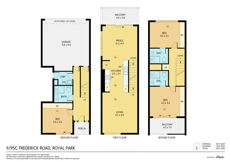 Floorplan of Homely townhouse listing, 9/95C Frederick Road, Royal Park SA 5014