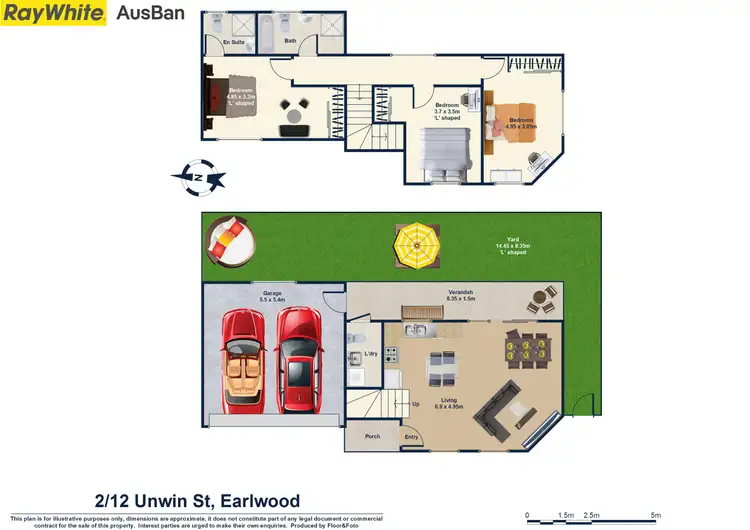 Floorplan of Homely townhouse listing, 2/12 Unwin Street, Earlwood NSW 2206