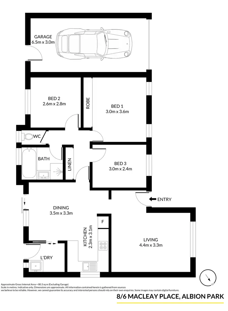 Floorplan of Homely villa listing, 8/6 Macleay Place, Albion Park NSW 2527