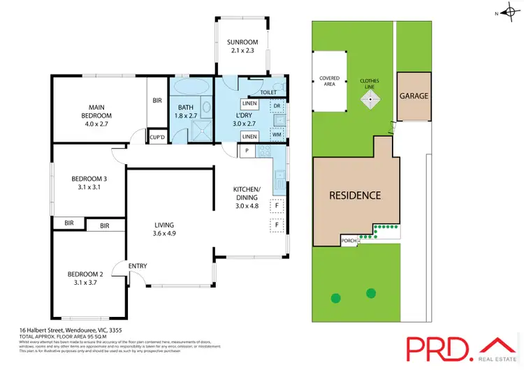 Floorplan of Homely house listing, 16 Halbert Street, Wendouree VIC 3355
