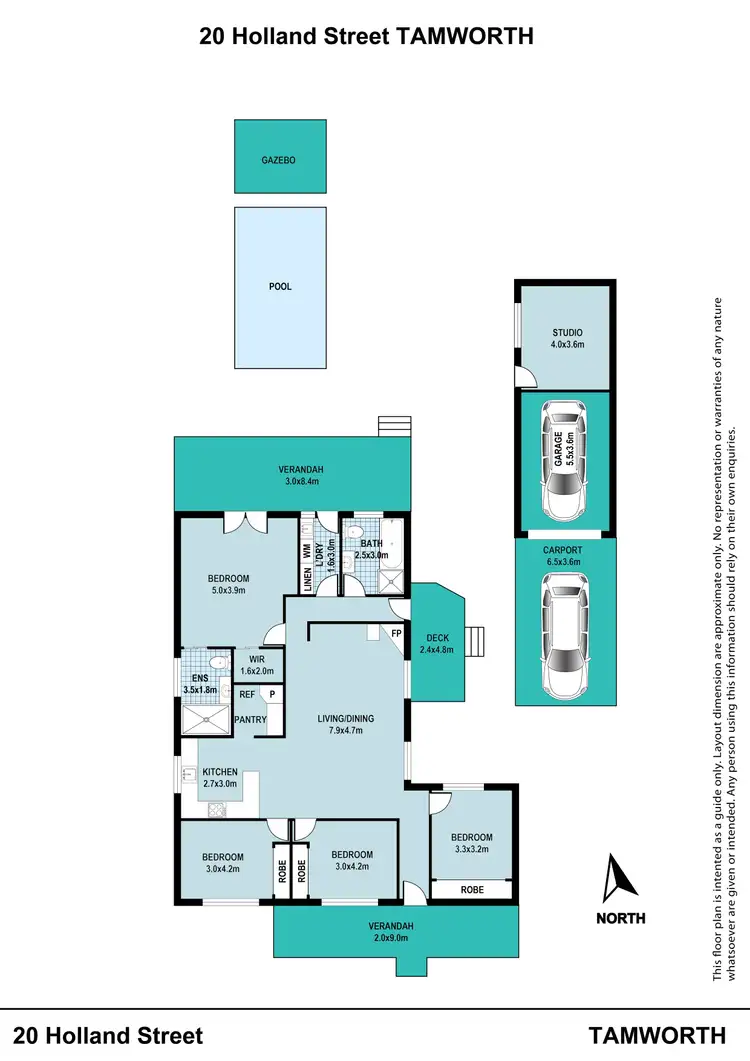 Floorplan of Homely house listing, 20 Holland Street, Tamworth NSW 2340