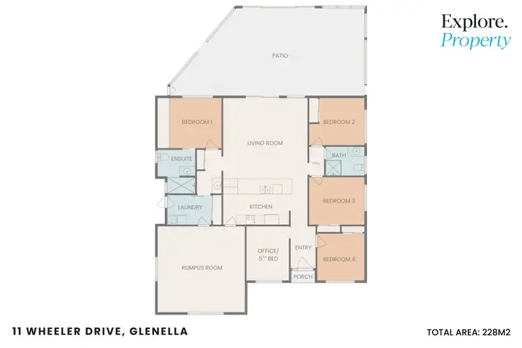 Floorplan of Homely house listing, 11 Wheeler Drive, Glenella QLD 4740