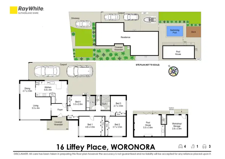 Floorplan of Homely house listing, 16 Liffey Place, Woronora NSW 2232