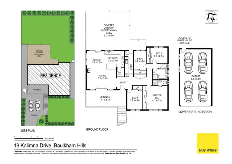 Floorplan of Homely house listing, 18 Kalimna Drive, Baulkham Hills NSW 2153