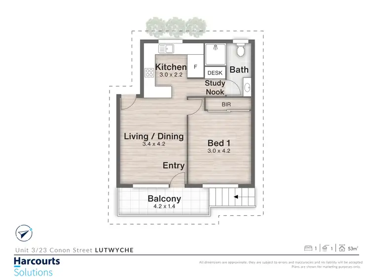 Floorplan of Homely unit listing, 3/23 Conon Street, Lutwyche QLD 4030
