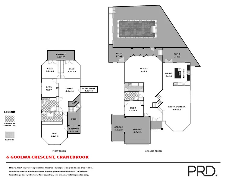 Floorplan of Homely house listing, 6 Goolwa Crescent, Cranebrook NSW 2749