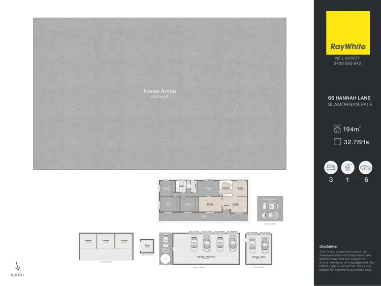 Floorplan of Homely rural property listing, 66 Hannah Lane, Glamorgan Vale QLD 4306