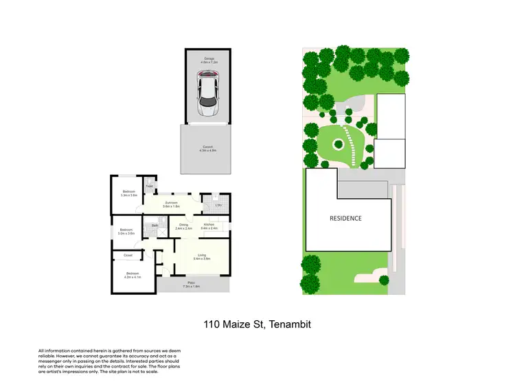 Floorplan of Homely house listing, 110 Maize Street, Tenambit NSW 2323