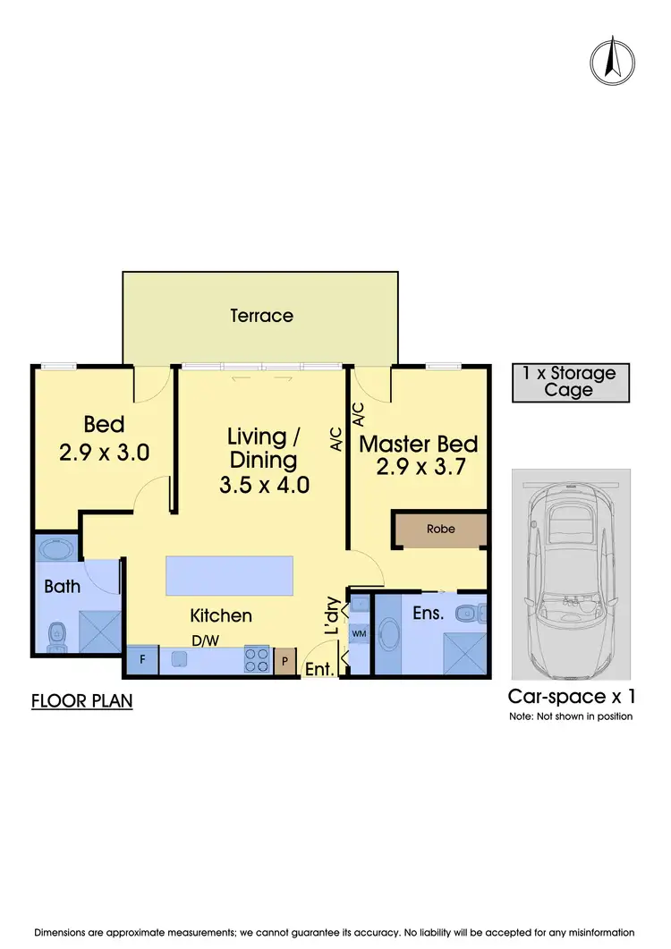 Floorplan of Homely apartment listing, 204/30 Oleander Drive, Mill Park VIC 3082